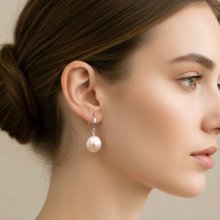 Anting Model pancing mutiara barok bulat Mutiara Asli Lombok Bersertifikat anting dracin drakor