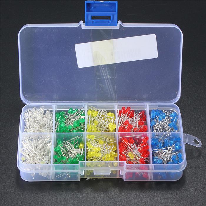 500Pcs/lot 3mm Ultra Bright LED Lights Lamp Emitting Diodes