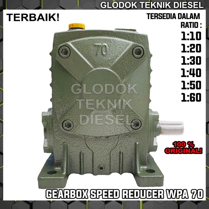 MESIN GEARBOX WPA 70 Ratio 1:10 - 1:60 SPEED REDUCER GEAR BOX WPA 70 1:10 - 1:60