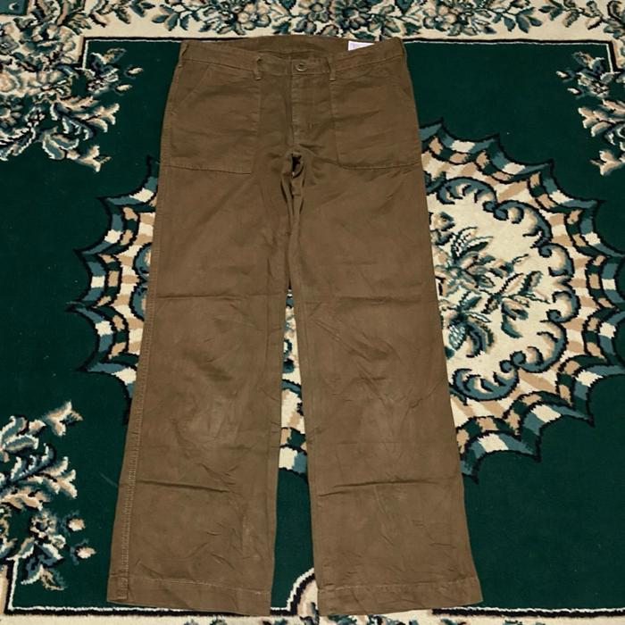 Edwin XV Japan MX104 Fatigue Pants Khaki to Brown Size L W43 LPaha26 P102 OL24 Lingkar Pinggang 86 c