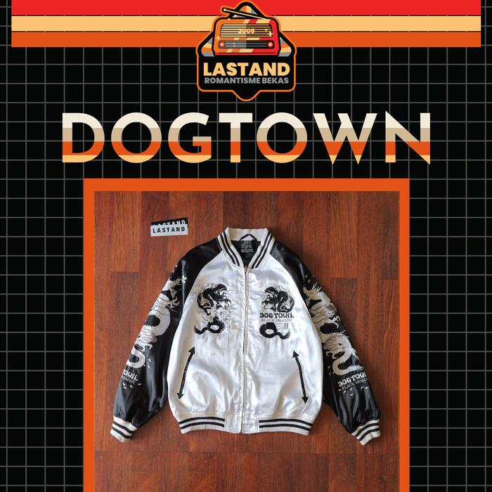 Jaket Sukajan DOGTOWN Black Fragon