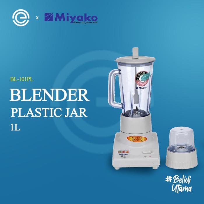 Miyako Blender Plastik 2 In 1 1 Liter BL-101PL