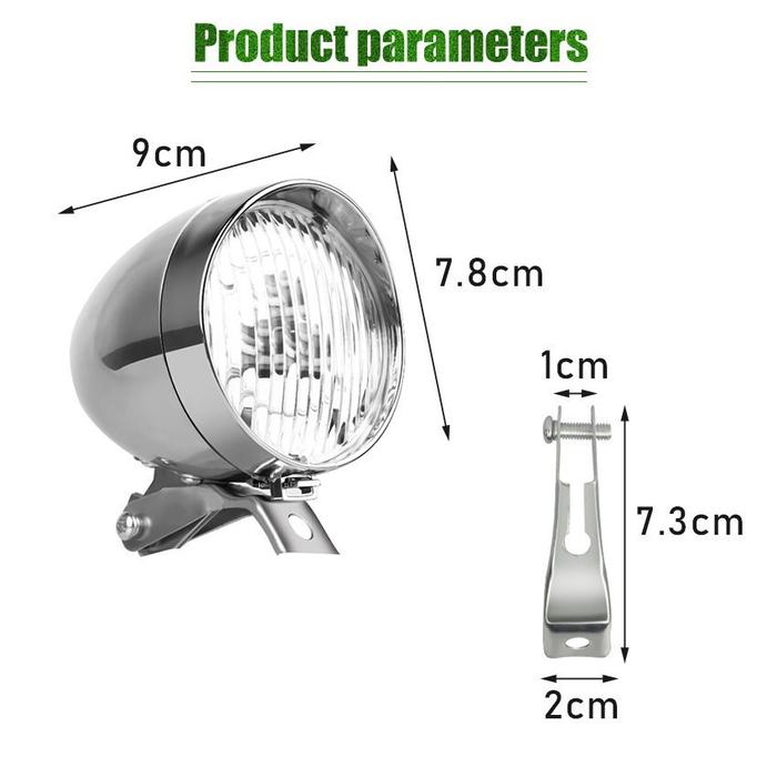 Lampu Depan Sepeda Onthel Ontel Retro Style Lampu Led Sepeda Depan Classic Klasik | Dynamo Lighting 