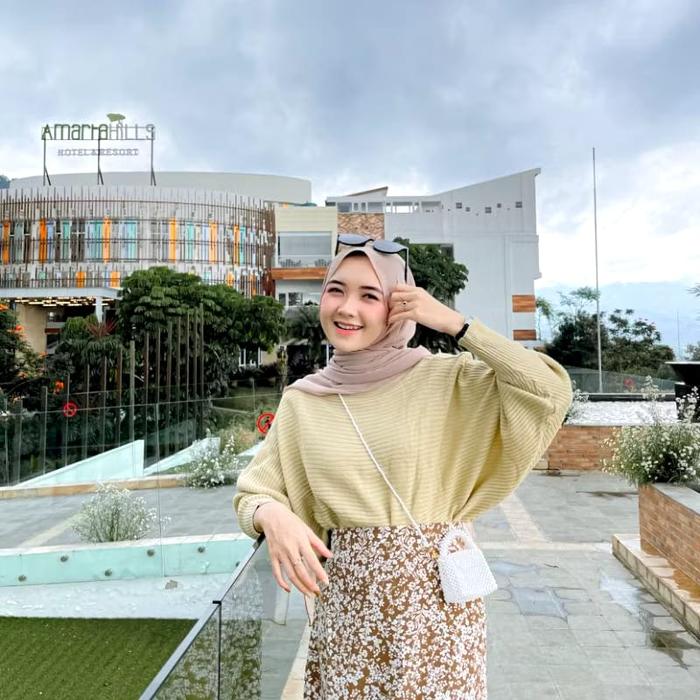 Blouse Batwing Rajut/Sweater Batwing Rajut