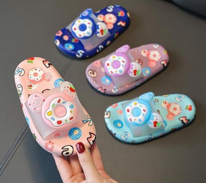 Sandal Selop Anak Laki-laki Perempuan Motif SWEET Bahan Karet BSA14