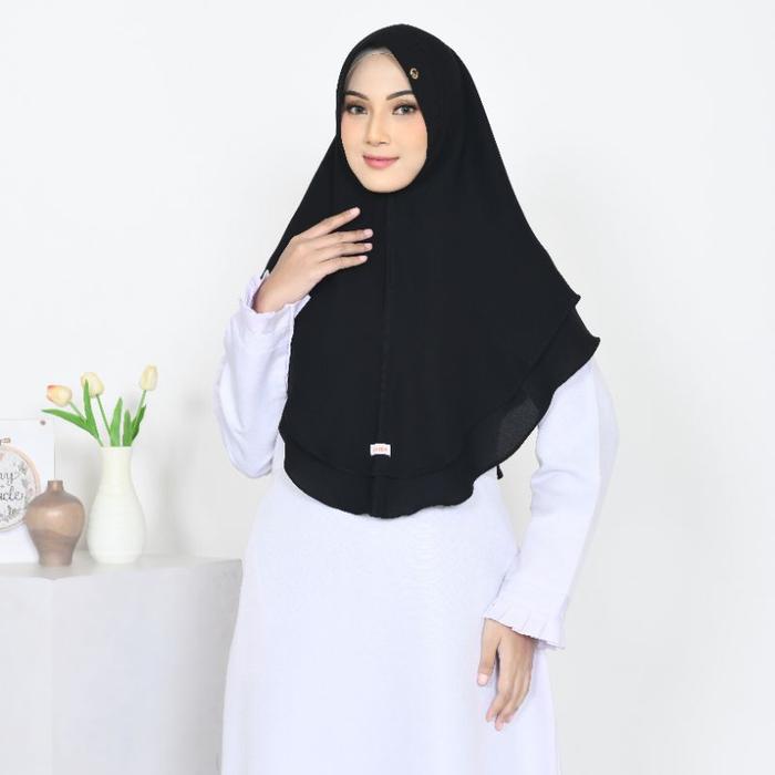 Elvira - Hijab Khimar Abaya Premium (2 Layer) Aa