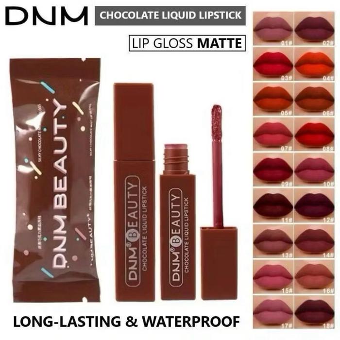 DNM 1231 Lipstick Chocolate Lipstick Matte Liquid Lip Long Lasting Waterproof