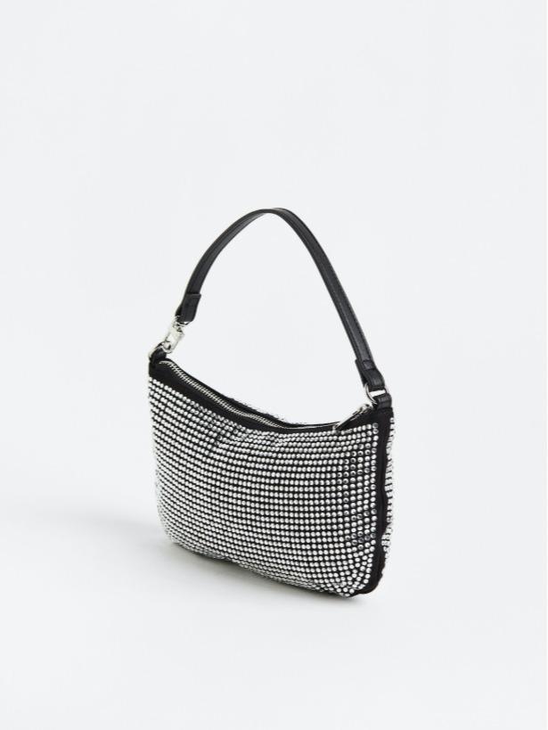 ORI NEW H*M WOMEN Rhinestone-embellished Shoulder Bag