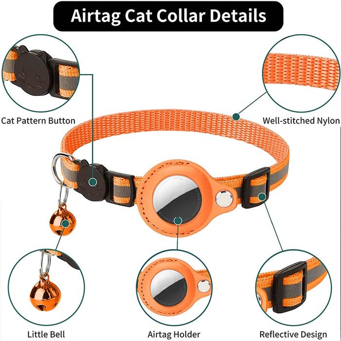 Pet Apple AirTag Kalung Collar Kucing Airtag GPS Tracker Anti Theft Anjing Kucing