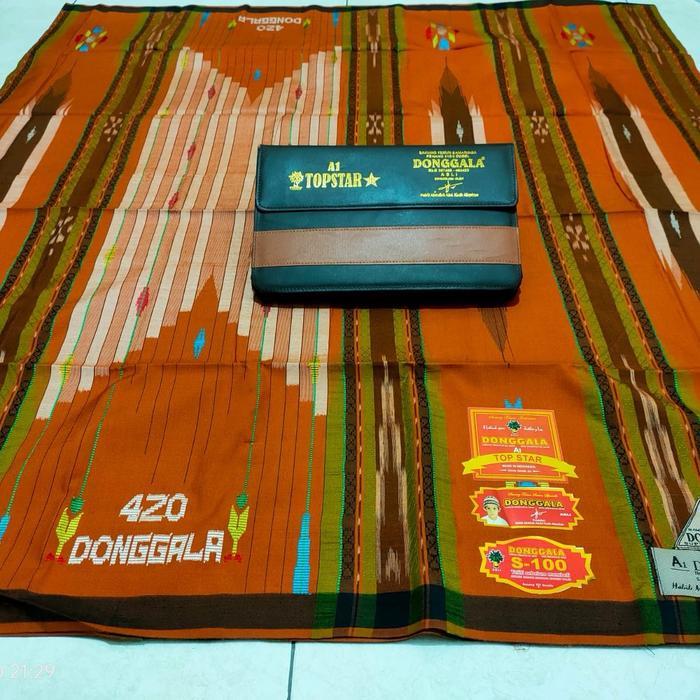 Sarung Lamiri /Donggala Sgt Songket Gunung Timbul Full Sutra Lembut Motif Mewah Free Tas Tbk