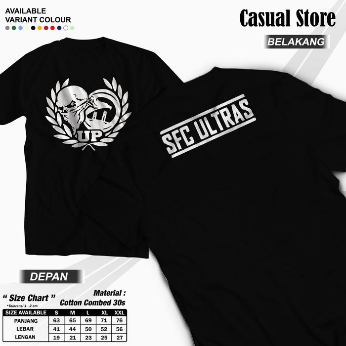 Kaos T Shirt Pria Sriwijaya Fc Palembang Ultras Acab Hooligan Casual
