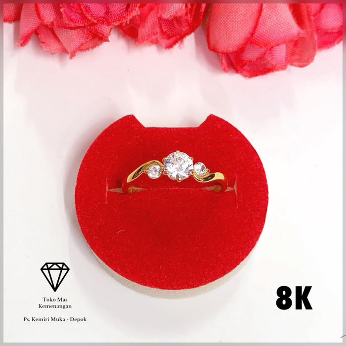 Cincin Rancang Gelombang Soliter mata tiga