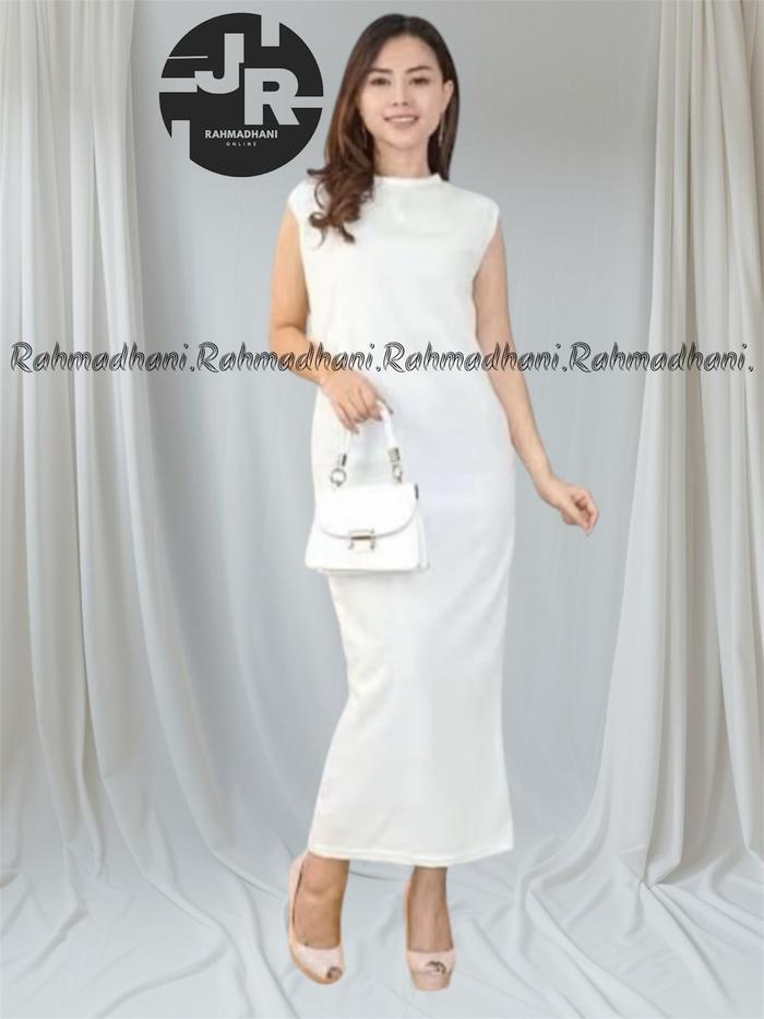Gamis Inner Dress Yukensi Wanita Muslim Super Knit Rib dan Span Knit - Maxi, Panjang - Dewasa