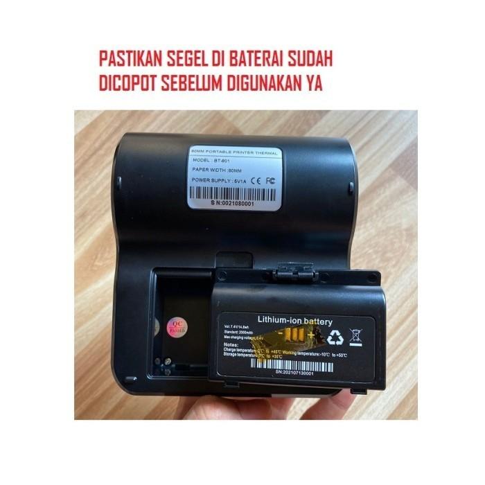 SMARTCOM ~ Batterai Printer Thermal Bluetooth 80mm WHITE