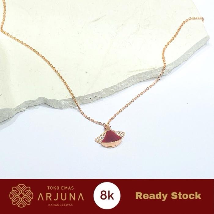 Kalung Variasi Model Kipas berat 3.23 Gram Panjang Up To 42 (8k/375)
