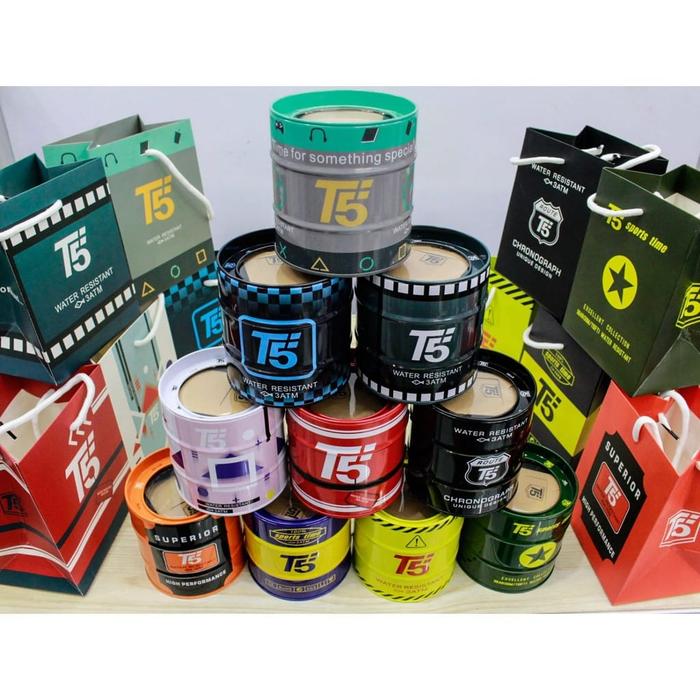 PENGIRIMAN INSTANT / Kotak kaleng + paperbag T5 original