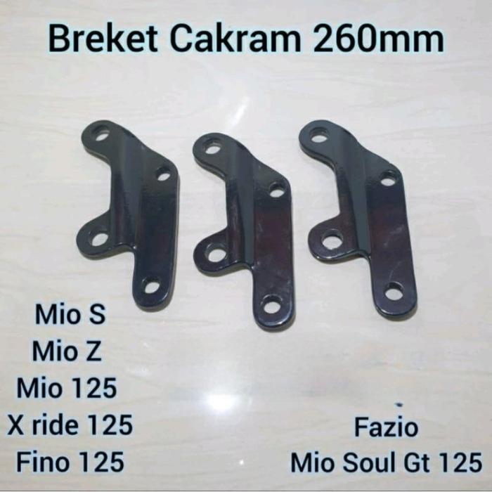 BREKET PIRINGAN CAKRAM DISC KALIPER STANDAR 260MM PNP MIO GEAR 125 / MIO S / MIO Z / MIO SOUL GT 125