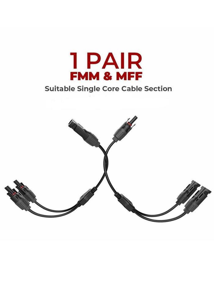 2Y Branch parallel connection 30A 1000V Electrical Solar Connector