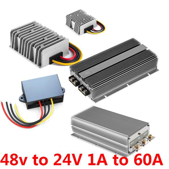 48 Volt to 24 Volt 48V to 24V 1A to 60A Switching Power Converter