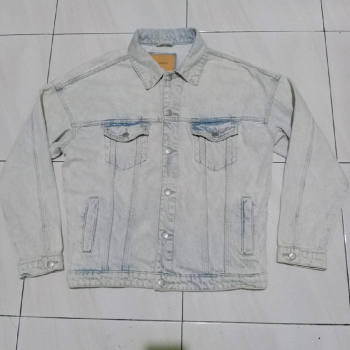 Jaket jeans pria Original Pull&Bear Light Blue wash
