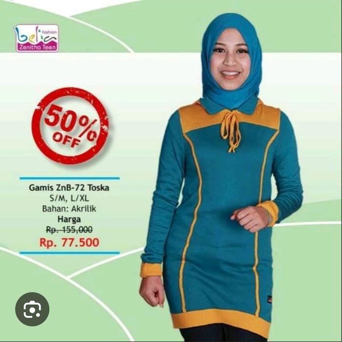 zenitha belia 72 tosca Wanita Muslim Gamis
