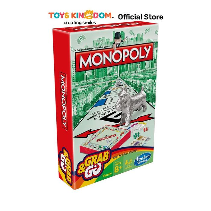 Toys Kingdom Monopoly Grab & Go-B1002 Toys Kids Toy Mainan Strategi Anak Papan Permainan Kebersamaan