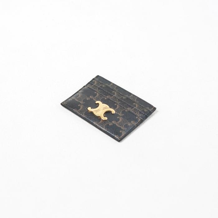 Dompet CELINE TRIOMPHE MONOGRAM BROWN CARD HOLDER 100% ORIGINAL