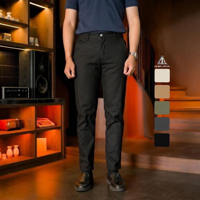 Celana Chino Pria ALBA JAVA Stretch Edition Series β Celana Casual Kerja & Nongkrong