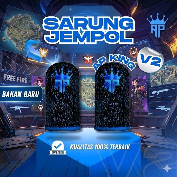 Sarung Jempol Gaming p4 Reffectiv Aksesoris Game Free Fire-Mobile Legends Bahan Baru Kualitas 100% T