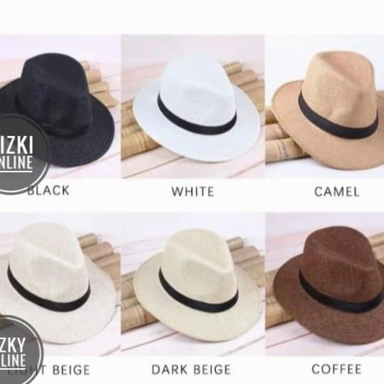 DAPATKAN TOPI FEDORA LEBAR BESAR PANTAI PRIA WANITA PANAMA UA2