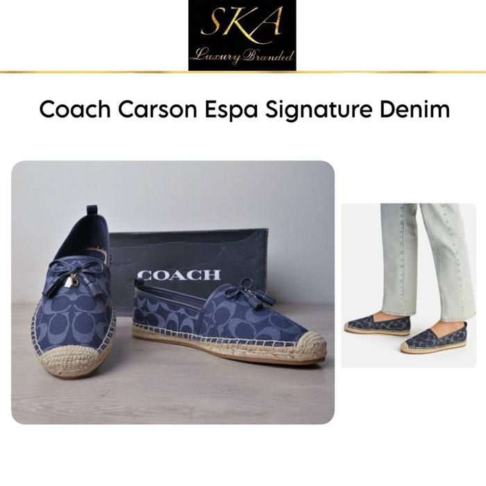 Coach Carson Espa Shoes Signature Denim
