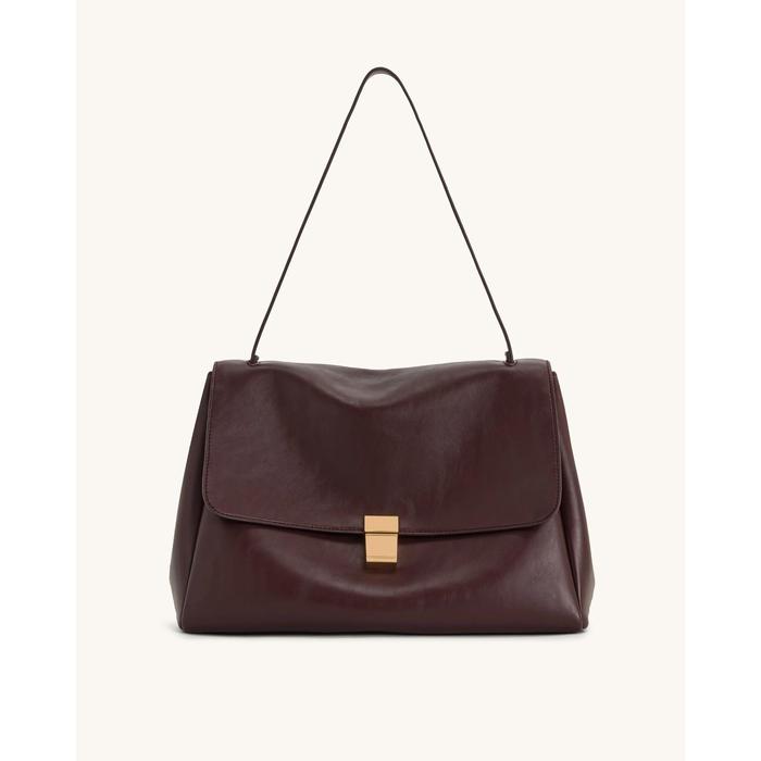 JW Pei Hilary Shoulder Bag Deep Burgundy Tas Wanita 5S258-4