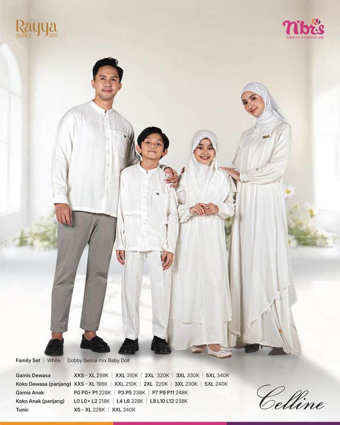 RAYYA SERIES NIBRAS CELLINE WHITE 2025 - COUPLE NIBRAS CELLINE WHITE 2025