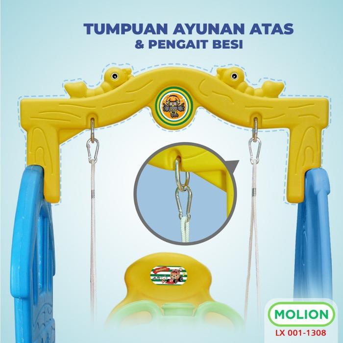 MOLION Ayunan Anak Mainan Anak Ayunan Karakter Anak Playground Ayunan Bermain Aman LX 001-1308