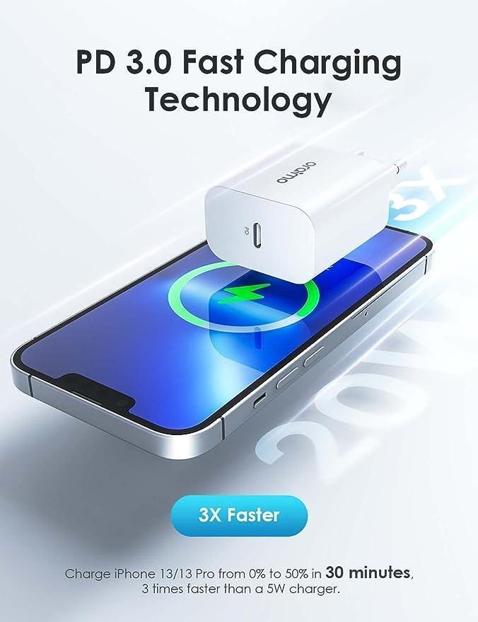Oraimo Travel Charger 20W Type C To Lightning Ultra Speed Ocw E106S Cl55 Y56 Terlaris