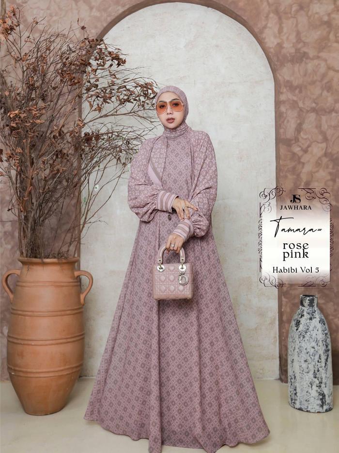 Tamara Series - Jawhara - Gamis Scarf Mewah Muslim Syari