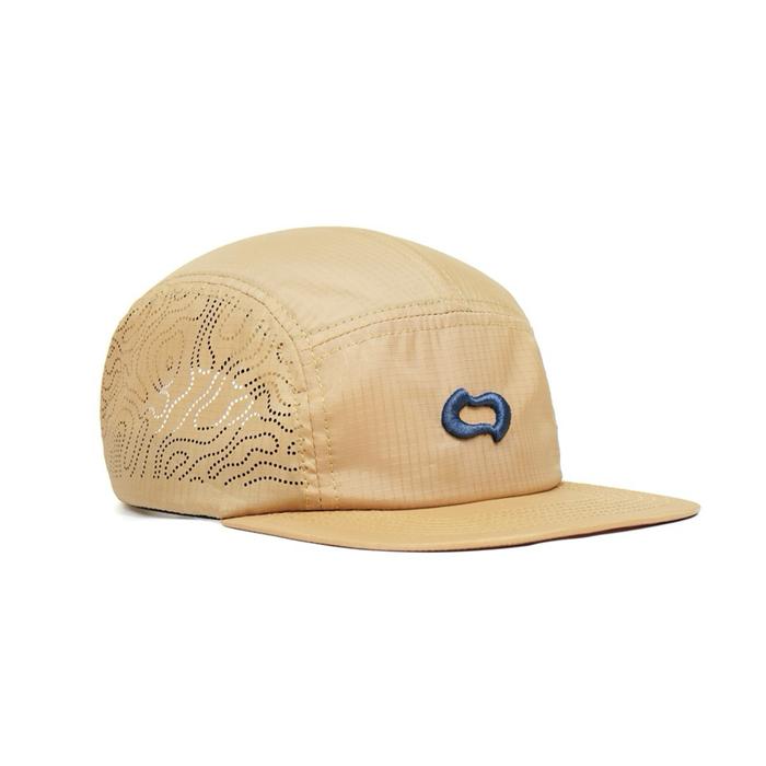 OVERSTATE - Topi Snapback 5 Panel Seri Topografy - Warna Cream - Bahan Ripstop Water Proff Premium O
