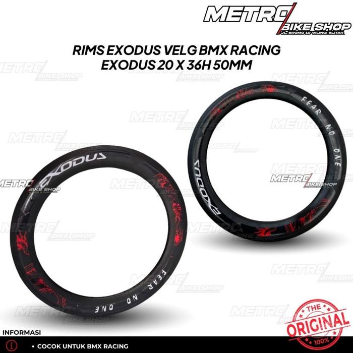 Velg Racing BMX EXODUS 5CM rims BMX 20inch racing Velg Onthelan Balap 36hole DISKON