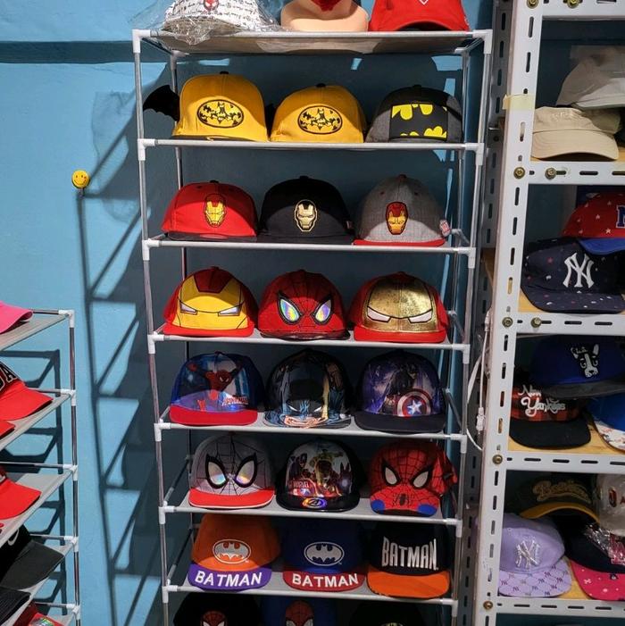TOPI ANAK ORIGINAL MARVEL dengan Desain Karakter Superhero seperti Iron Man Spiderman dan Batman unt