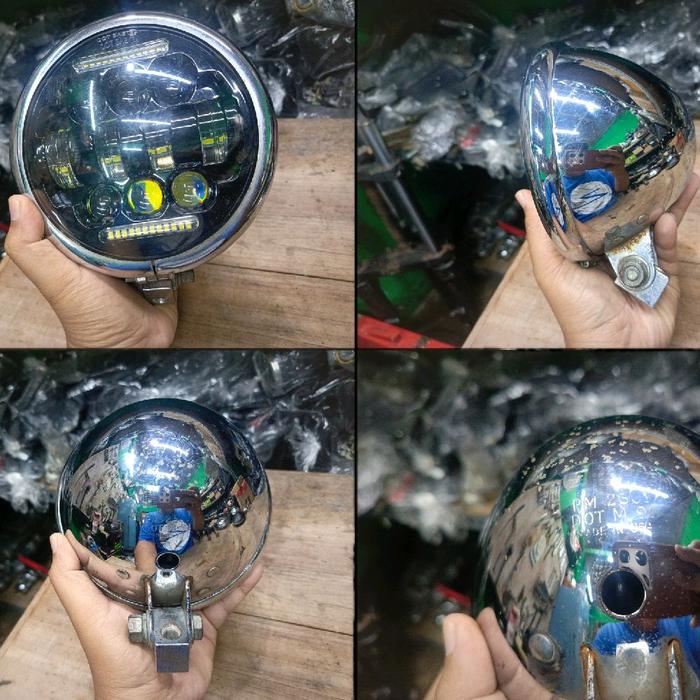 headlamp copotan harley softail