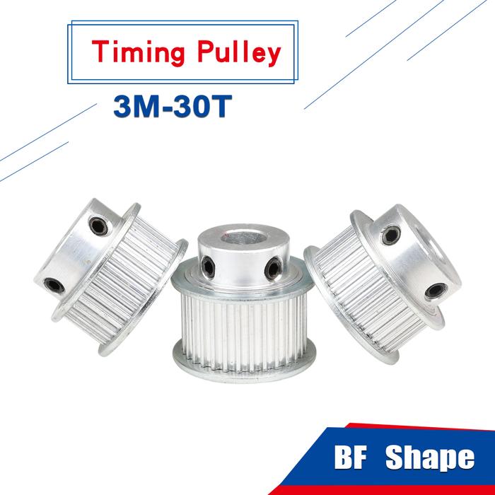 Belt Pulley 3M30T Circular Arc Tooth synchronous Pulley Bore