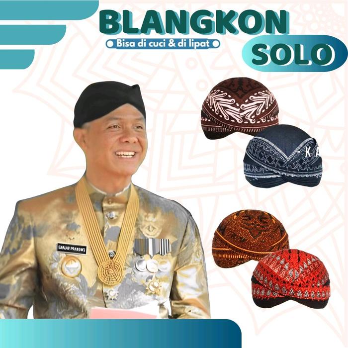 Blangkon solo perbawan alusan bisa dicuci dan lipat