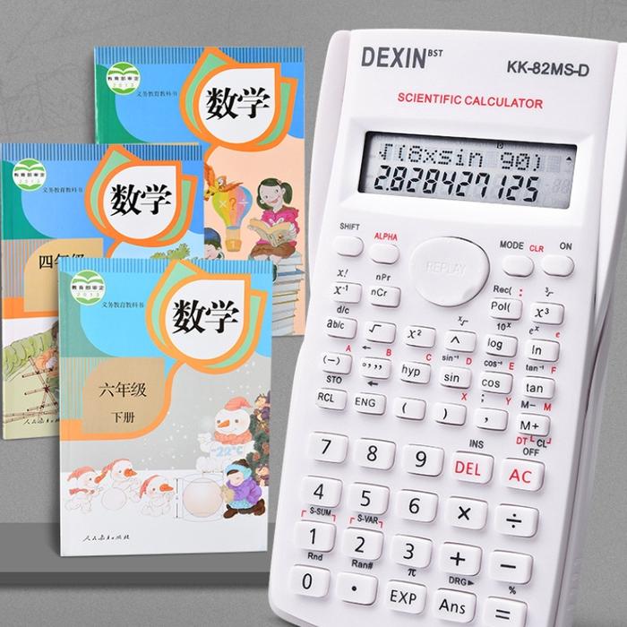 Kalkulator Color Function Scientific Kalkulator 82MS Fungsi Kalkulasi 4 Warna Calculator Ujian Sin C