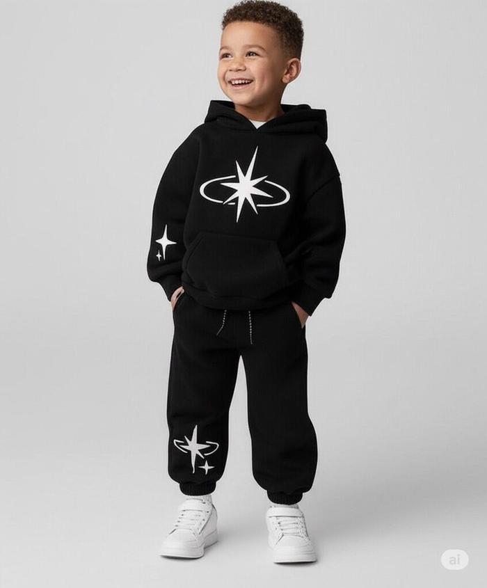 Setelan Sweater Hoodie Anak SET Celana Jogger Anak Celana Anak Laki laki Perempuan Remaja 4- 12Tahun