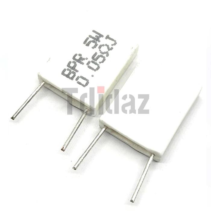 10 buah BPR56 5W 0.001 0.1 0.15 0.22 0.25 0.33 0.5 ohm Resistor semen