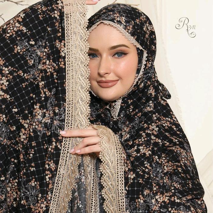 Ryn Rayyan Official | Mukena Rayyan Emily Series | Mukena Dewasa Travelling Rayon Ryn Jumbo Ori Ryn