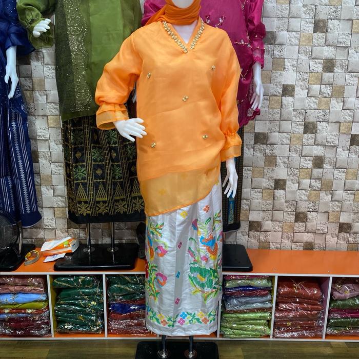 BAJU BODO MODERN POLOS ORGANZA Wanita Pesta Atasan Kondangan