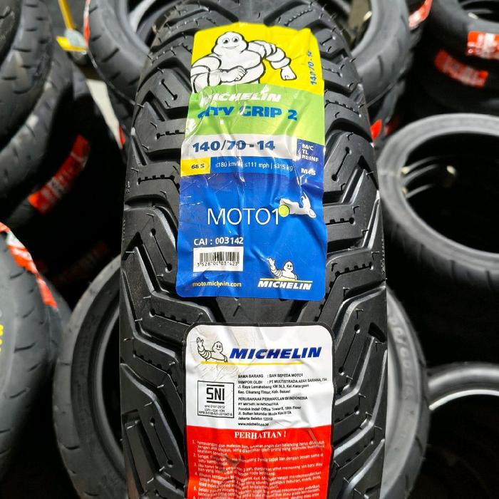 Ban Belakang Aerox - Michelin 140/70 - 14 City Grip 2 Tubeless