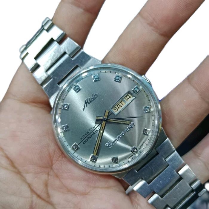 jam tangan MIDO commander automatic original bekas swiss made.