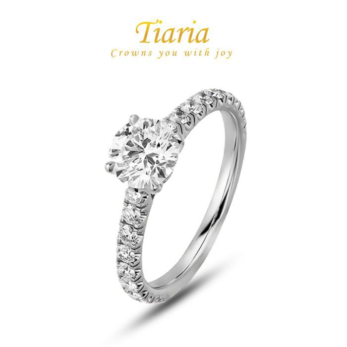 Ready Cincin Berlian Moisanit /zircon 2-3gram 9K White Gold/Platinum Plated Silver Titanium - TIARIA